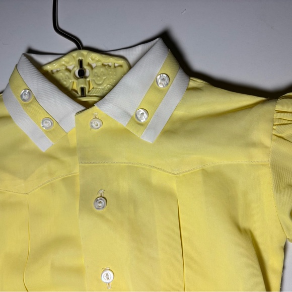 Vintage Yellow and White Baby Romper Set - Picture 3 of 16